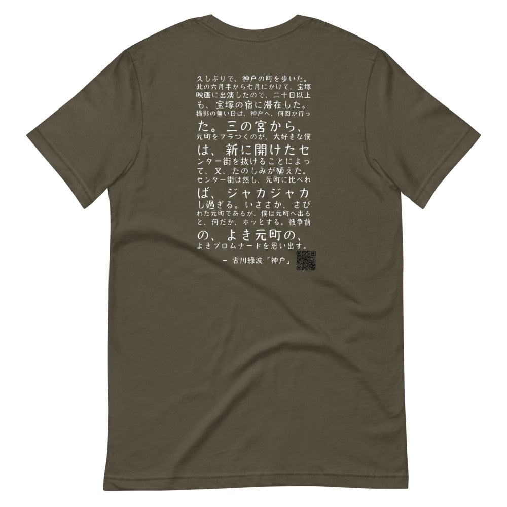 "Kobe" author Roppa Furukawa (Simple - White text) - Kobe Short Story