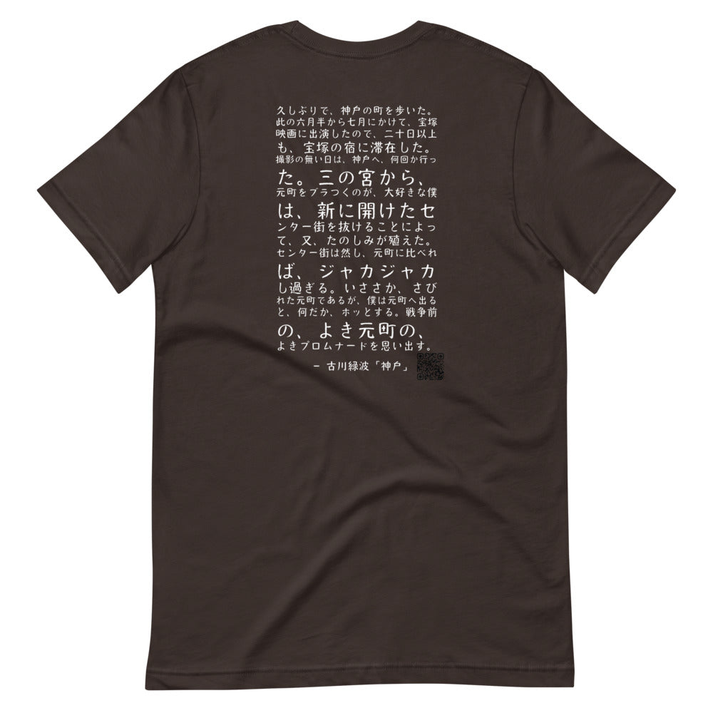 "Kobe" author Roppa Furukawa (White text) - Kobe Short Story